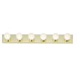 6-Light 36-in Vanity Strip Polished Brass Finish For Cheap