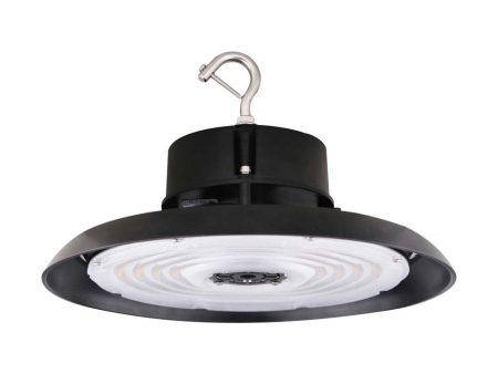 240W UFO LED High Bay 34800 Lumens 5000K 277-480v 0-10V Dimmable Black Finish For Discount