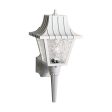 18-in Wall Lantern Mansard Lantern w  Textured Acrylic Panels White Finish Discount