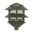 Pagoda Garden Fixture Small Hood 2 Tier Green Finish Cheap