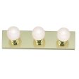 3-Light 18-in Vanity Strip Polished Brass Finish Discount