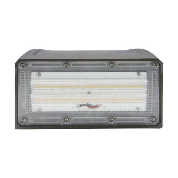 60w Adjustable LED Wall Pack CCT Tunable 7200-7500 Lumens DLC Premium Online Hot Sale