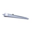 4-ft LED Tri-Proof Linear Fixture w  Microwave Sensor CCT Tunable Fashion