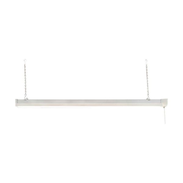 34w 3-ft LED Shop Light w  Pull Chain White Finish 4000K Hot on Sale