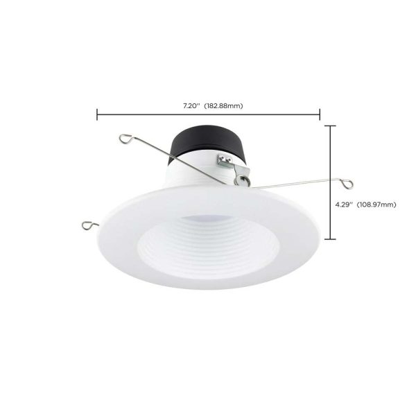 9w 6-in Deep Baffle CCT-Tunable Recessed LED Downlight For Cheap