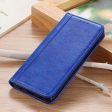 Genuine leather case with magnetic closure for Sony Xperia 5 III - Blue Discount