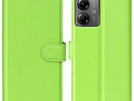 Classic Motorola Moto G14 flip case - Green Online now