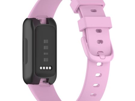 Fitbit Inspire 3 Silicone Watch Bands Soft Replacement Strap, Size: S - Lilac Purple on Sale