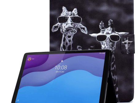 Lenovo Tab M10 (Gen 3) cool pattern leather case - Three Giraffes Discount