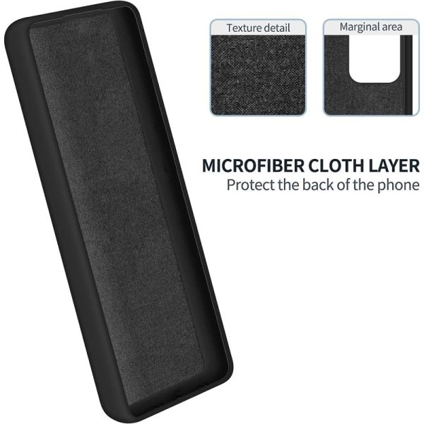 Matte liquid silicone cover for Motorola Edge 40 Neo - Black Online now