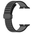 Apple Watch Series 49mm - 45mm - 44mm - 42mm Silicone Watch Band Dual Color - Black+Grey Online Hot Sale