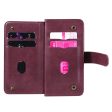 10-slot Samsung Galaxy S24 FE wallet case - Wine Red Fashion