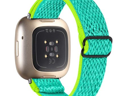 Fitbit Sense 2   Versa 4 elastic strap - Yellow   Green Sale