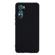 Matte liquid silicone cover for Motorola Edge 30 - Black For Cheap