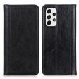 Genuine leather case with magnetic closure for Samsung Galaxy A53 5G - Black Supply