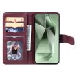 10-slot Samsung Galaxy S24 FE wallet case - Wine Red Fashion