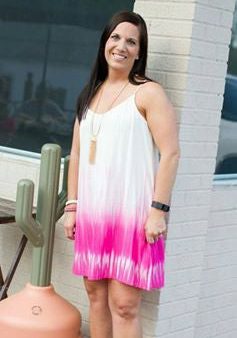 Fuschia Tie Dye RC Dress Fashion