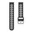 20mm Universal dual color blossom hollow strap - Black+Grey Hot on Sale