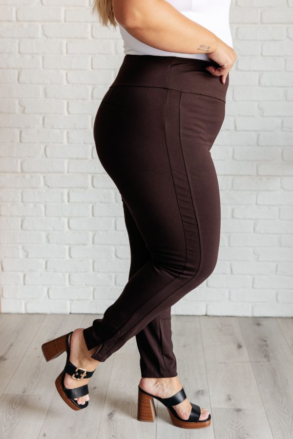 Magic Skinny 28  Pants in Chocolate Hot on Sale