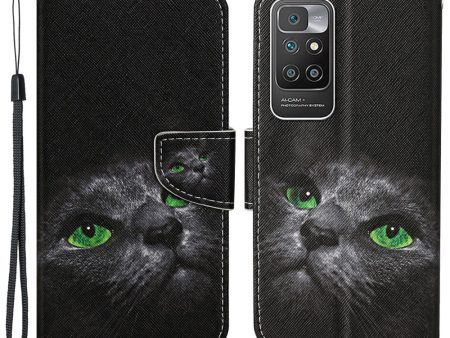 Wonderland Xiaomi Redmi 10 Prime   Redmi 10 flip case - Black Cat Cheap