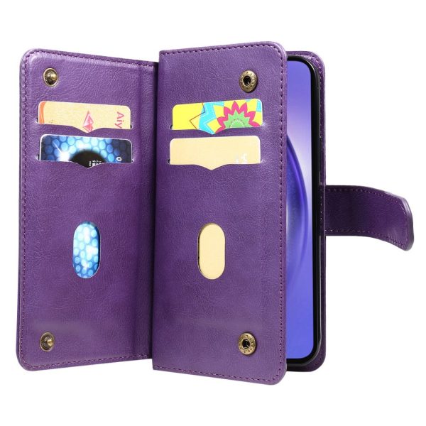 10-slot Samsung Galaxy A55 wallet case - Purple Online Sale