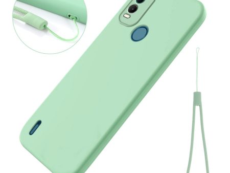 Matte liquid silicone cover for Nokia C21 Plus 4G - Green Hot on Sale