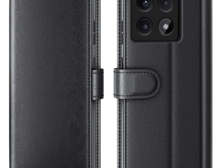 Xiaomi 14T genuine leather case with credit card slots - Black Online now