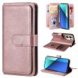 10-slot Xiaomi Redmi Note 13 wallet case - Rose Gold For Discount