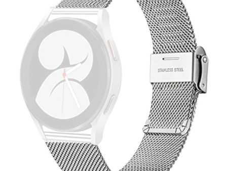 Samsung Galaxy Watch 5   5 Pro   Watch 4 milanese watch strap - Silver For Cheap