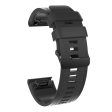 26mm Garmin Fenix 5X   5X Plus   Fenix 3   3 HR silicone watch band - Black on Sale