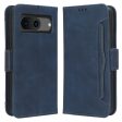 Modern-styled leather wallet case for Google Pixel 8 - Blue Sale