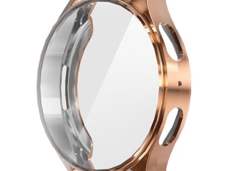 ENKAY HAT PRINCE Samsung Galaxy Watch7 40mm Protective Cover Flexible Watch Case Built-In Screen Film - Rose Gold on Sale