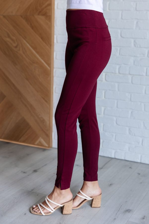 Magic Skinny 28  Pants in Wine Cheap