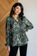 Looking Out Damask Print Blouse Hot on Sale