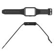 Samsung Galaxy Fit3 (SM-R390) Watch Strap Integrate Silicone Watch band with Case - Black Sale