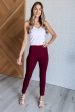 Magic Skinny 28  Pants in Wine Cheap