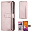 10-slot wallet case for iPhone 13 Pro Max - Rose Gold Hot on Sale