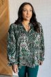 Looking Out Damask Print Blouse Hot on Sale