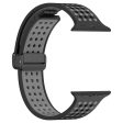 Apple Watch Series 49mm - 45mm - 44mm - 42mm Silicone Watch Band Dual Color - Black+Grey Online Hot Sale