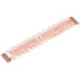 Fitbit Sense 2   Versa 4 elegant faux crystal pearls décor watch strap - Pink Hot on Sale