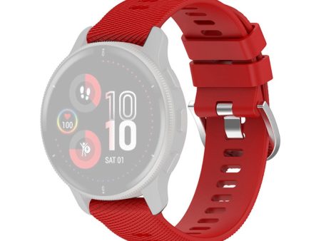 Garmin Forerunner 255   255 Music   Venu 2 silicone watch strap - Red Fashion