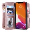 10-slot wallet case for iPhone 13 Pro Max - Rose Gold Hot on Sale