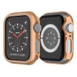 Apple Watch Series 6   5   4   SE (2022)   SE (2023)   SE 40mm Hollow Impact-Resistant Watch Case Rhinestone Frame - Gold Online Sale