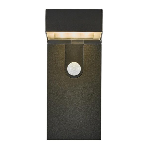 Alya Solar LED Wall Light with Sensor 5w Black For Discount