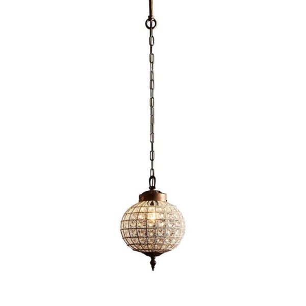 Palermo Chandelier Available in Different Sizes 1x40w E27 in Antique Brass Supply