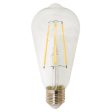 8w LED E27 ST64 Pear Globe Warm White 3000k ST64E27 Dimmable Sale