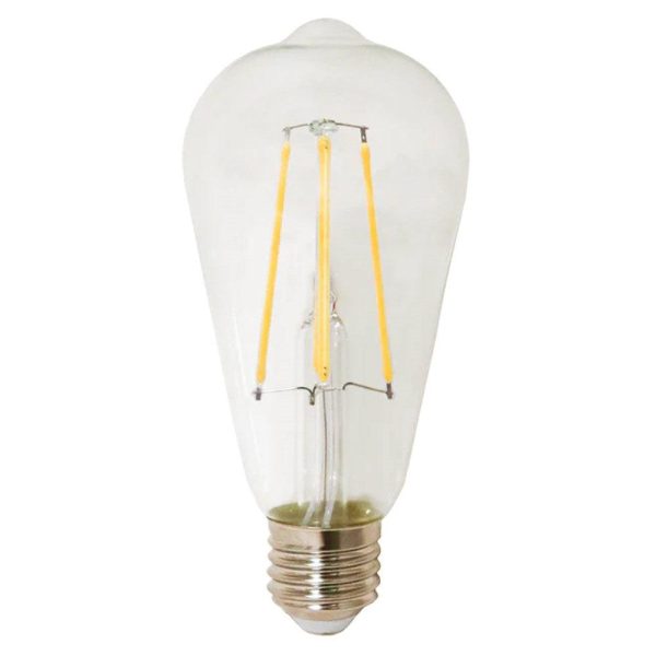 8w LED E27 ST64 Pear Globe Warm White 3000k ST64E27 Dimmable Sale