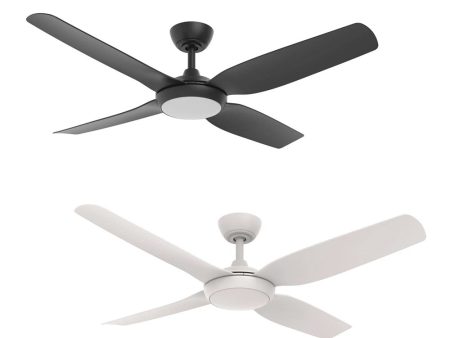 52  Viper DC Ceiling Fan Matt Black, Matt White with Light MVDC1343 Martec Lighting Online Hot Sale