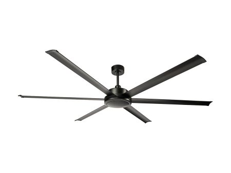 84  Colossus DC Ceiling Fan Black, Satin Nickel 22319 XX Brilliant Lighting Supply