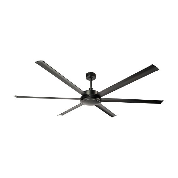 84  Colossus DC Ceiling Fan Black, Satin Nickel 22319 XX Brilliant Lighting Supply